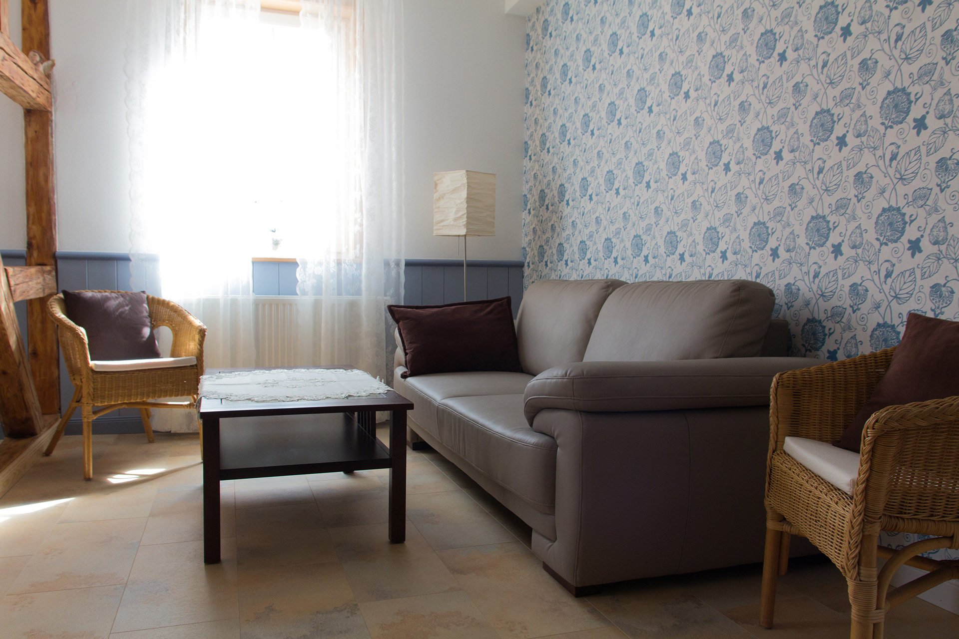 Ferienwohnung Amtsstube - Wohnbereich