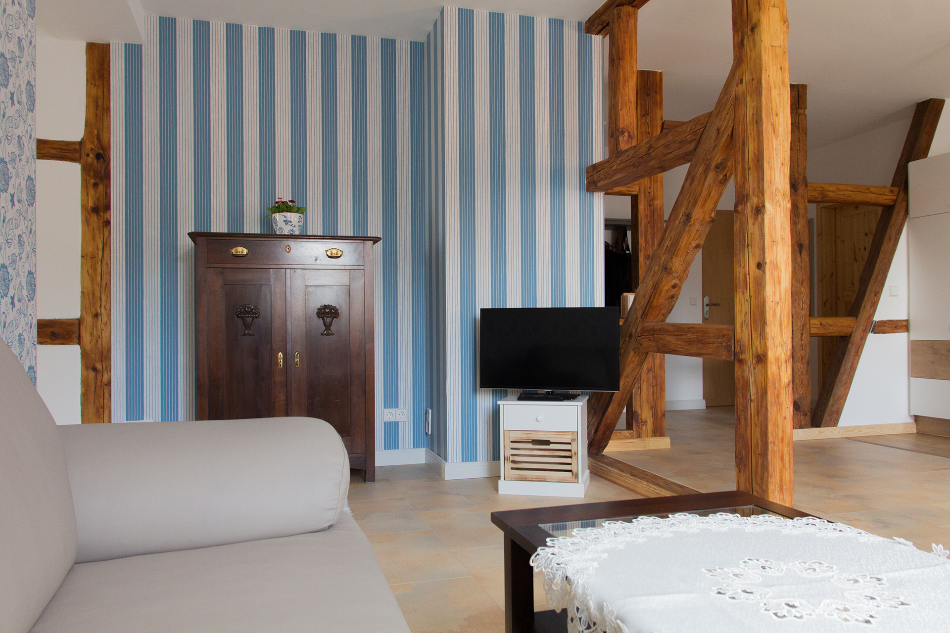 Ferienwohnung Amtsstube - Wohnbereich