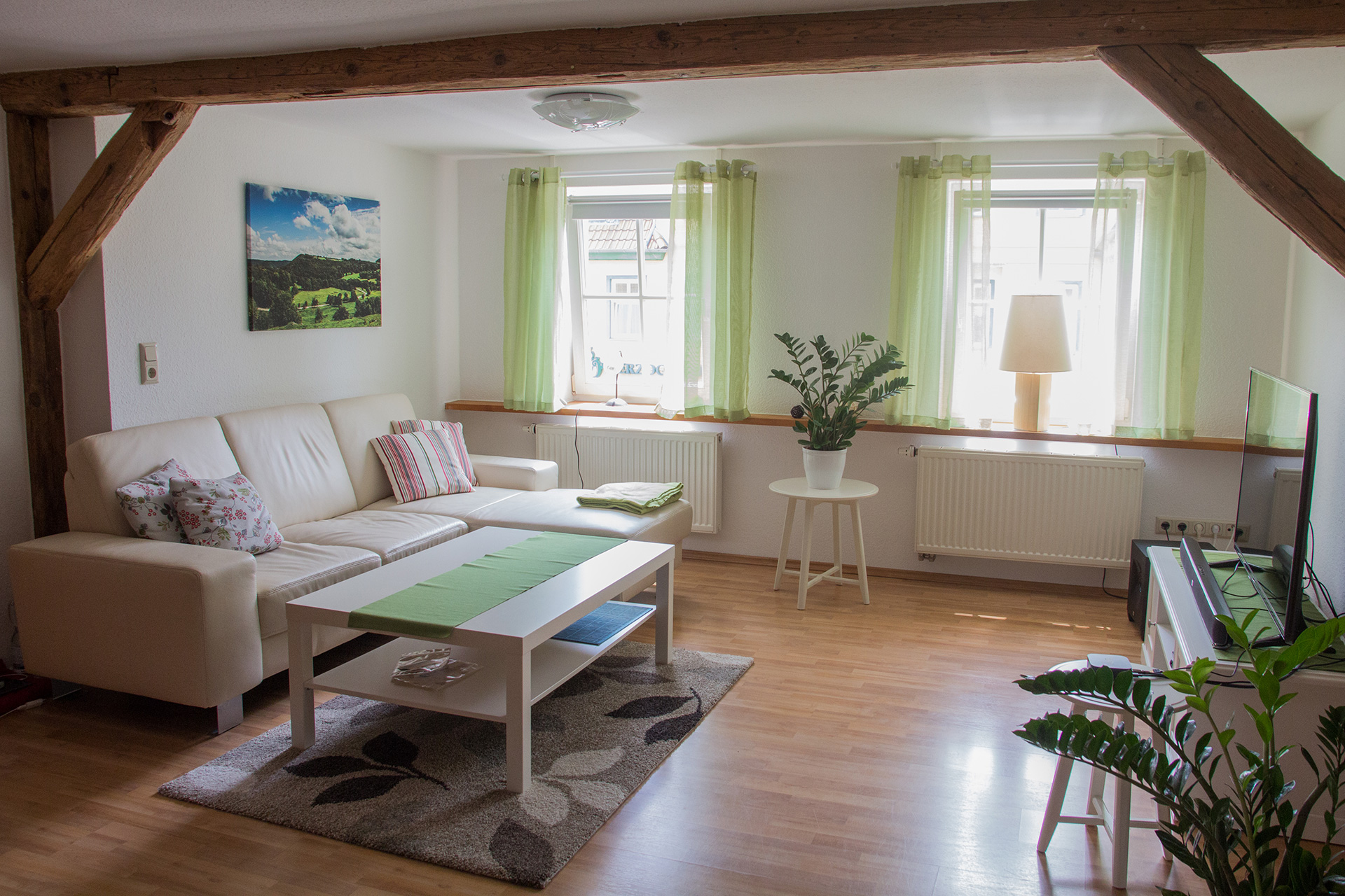 Ferienwohnung Schwalbennest - Wohnbereich