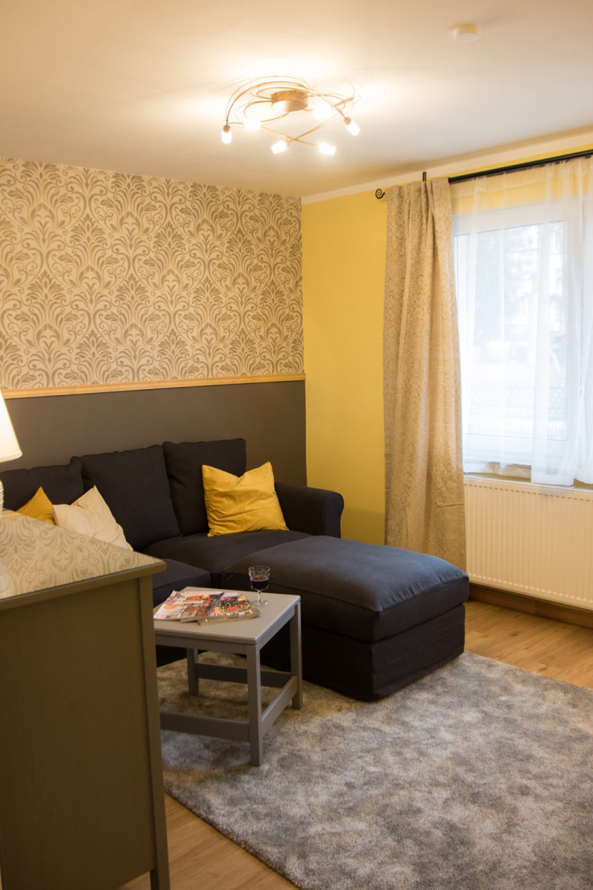 Apartment Postblick - Wohn-Schlafzimmer