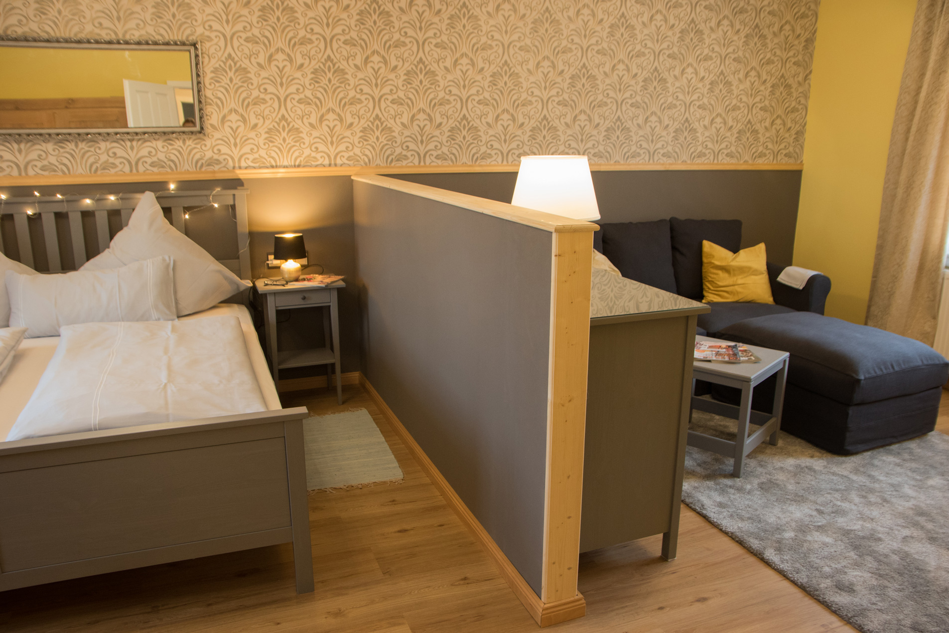 Apartment Postblick - Wohn-Schlafzimmer