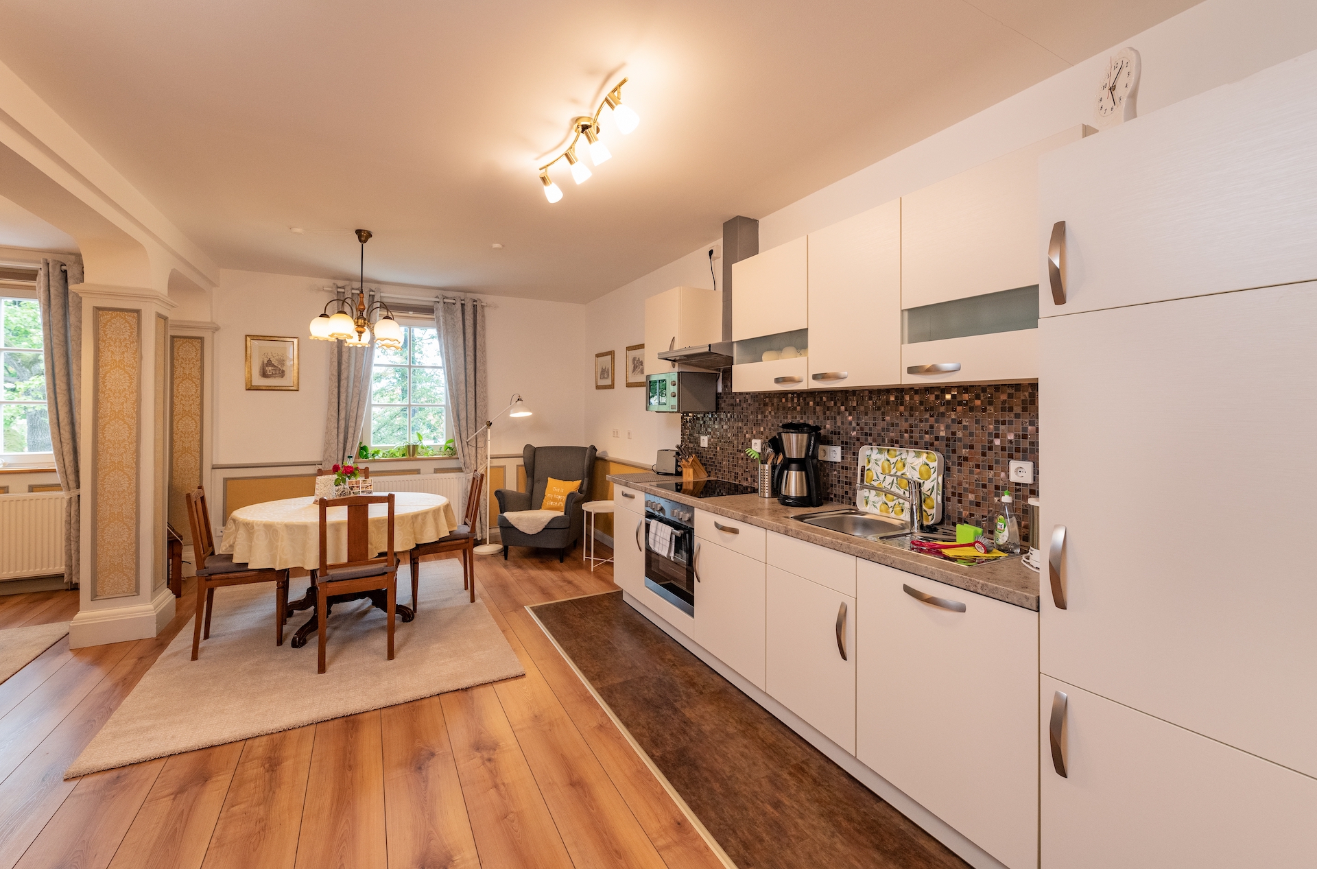 Ferienwohnung Ratssaal - Küchenzeile