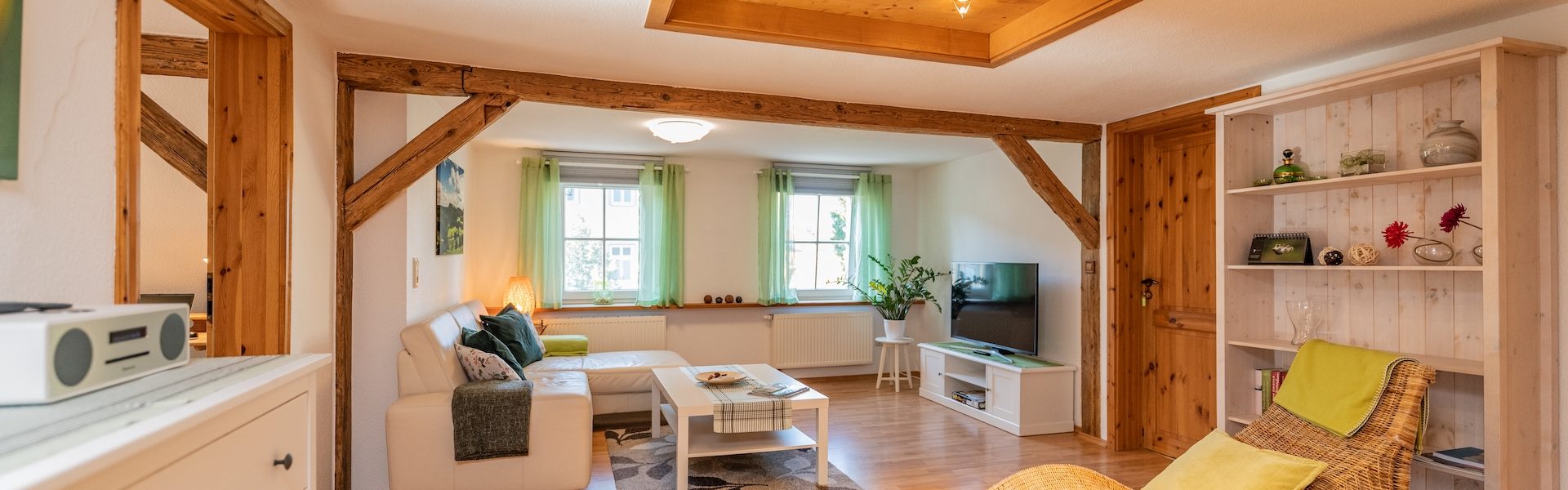 Ferienwohnung Schwalbennest - Wohnbereich