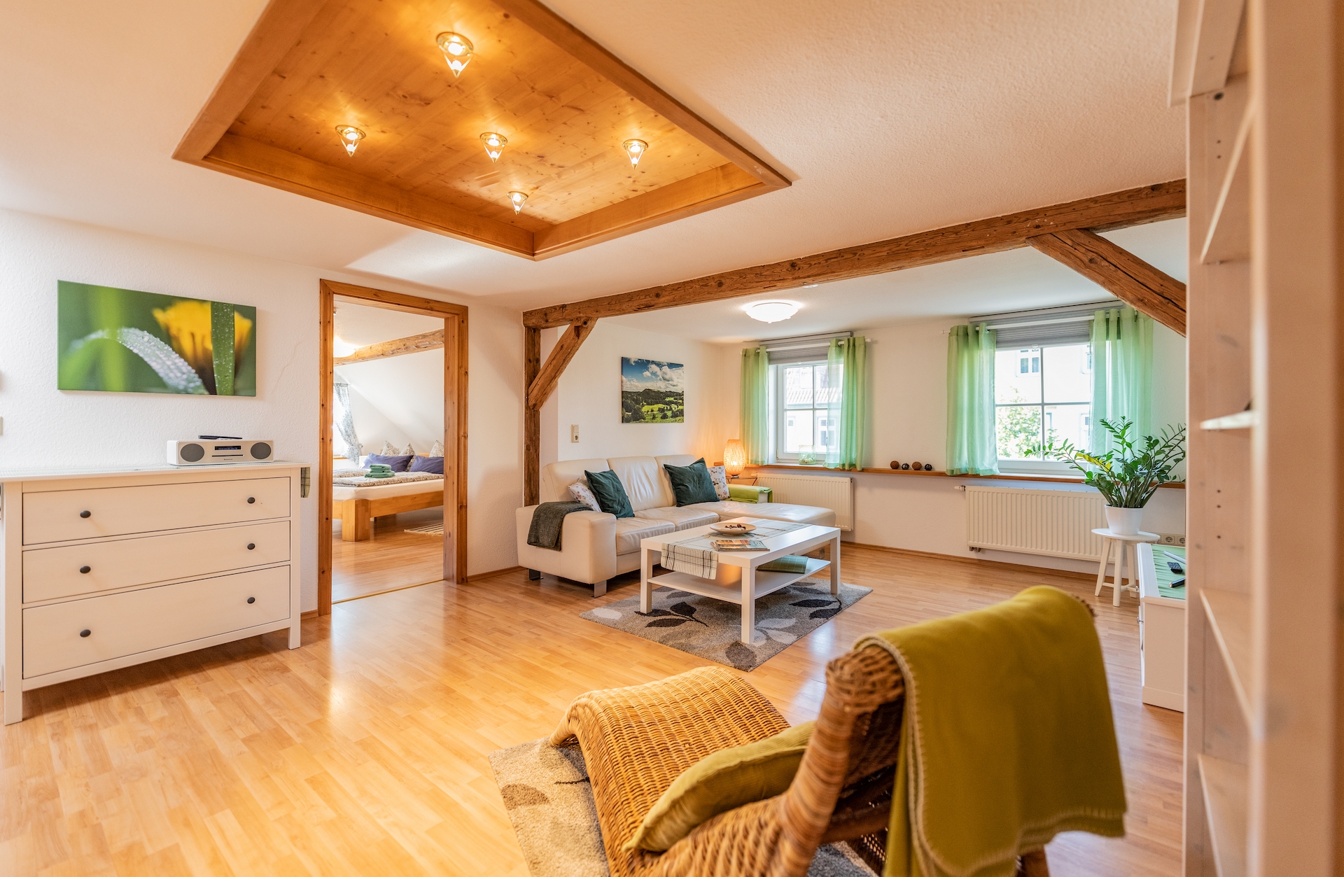 Ferienwohnung Schwalbennest - Wohnbereich